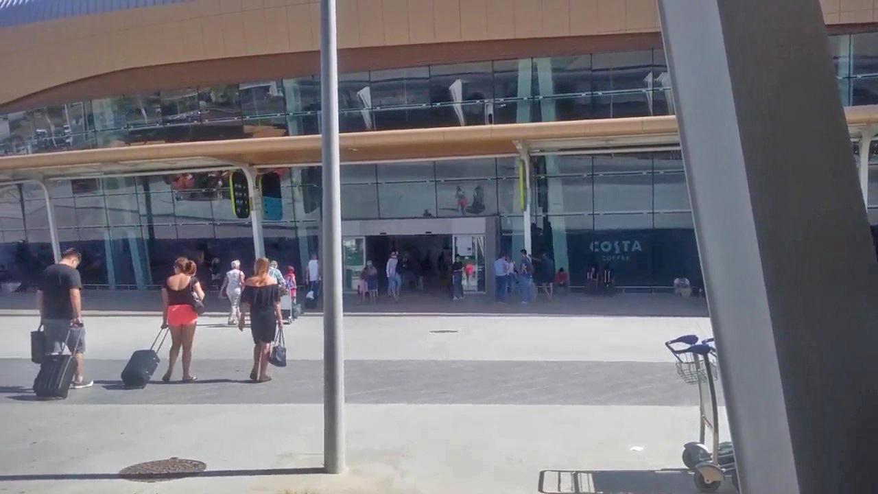 Faro Airport (FAO) concourse main door